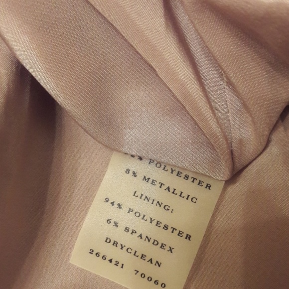 Ann Taylor/ Metallic Gold/ Pencil Skirt - Picture 7 of 7